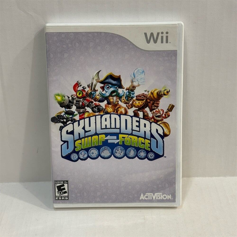 Skylanders Swap Force Nintendo Wii Complete w/ Case Manual & Disc Action